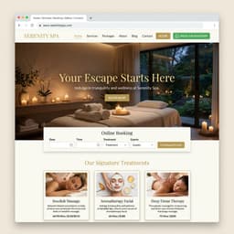 Luxury Spa Website Theme